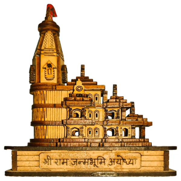 Ram Mandir Ayodhya Model 3D, detailed and symbolic