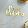 Acrylic Happy Birthday Cake Topper (BL-1)