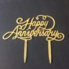 Transparent Acrylic Anniversary Topper