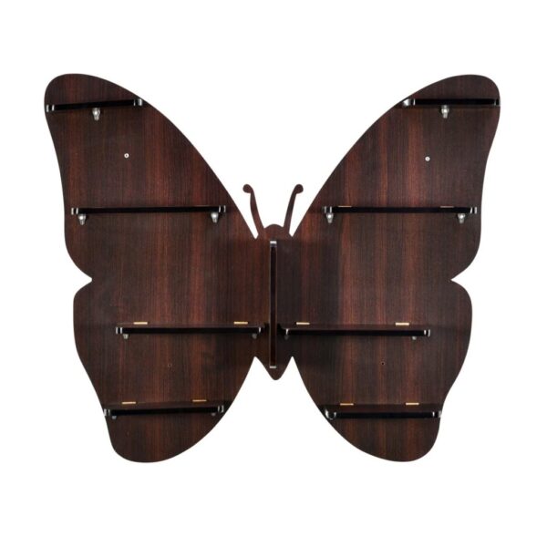 Butterfly-shaped wall shelf, adding whimsy to your decor.