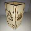 Spiritual-themed lampshade for table or hanging use.