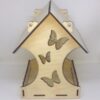 Customized wooden bird house, adding charm to your garden.