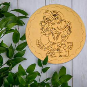 Lord Ganesha MDF Cutouts for DIY Craft