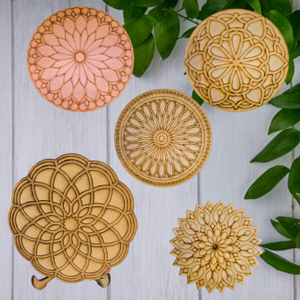 MDF Mandala Cutouts for DIY Craft