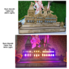 MDF Ram Lalla Mandir showpiece for Table top for office, home, hotels, schools etc with LED Lights