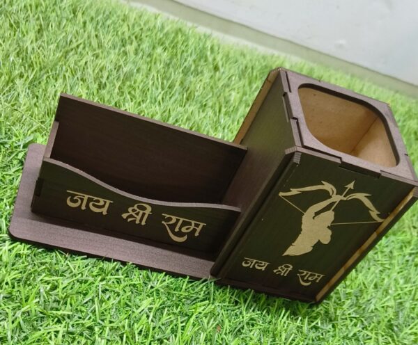 MDF Wood Pen Stand for office, home, hotels, schools etc