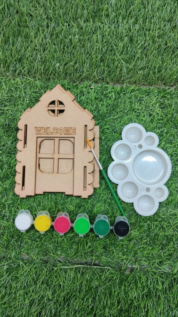 Self- Assembling MDF 3D House kit for kids