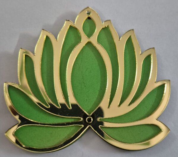 MDF base, Acrylic Top Lotus Cutouts for DIY Craft