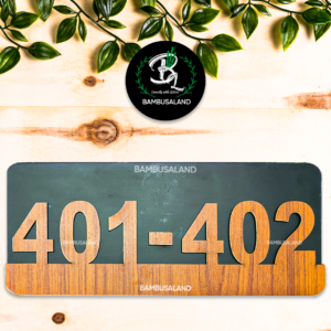 wooden Door Number Plates