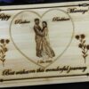 Customized Wooden engraving Photo frames for birthday gifts, wedding gifts