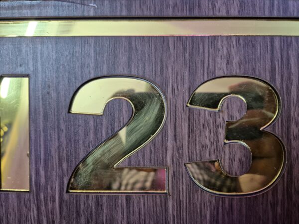 wooden Door Number Plates