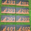 wooden Door Number Plates