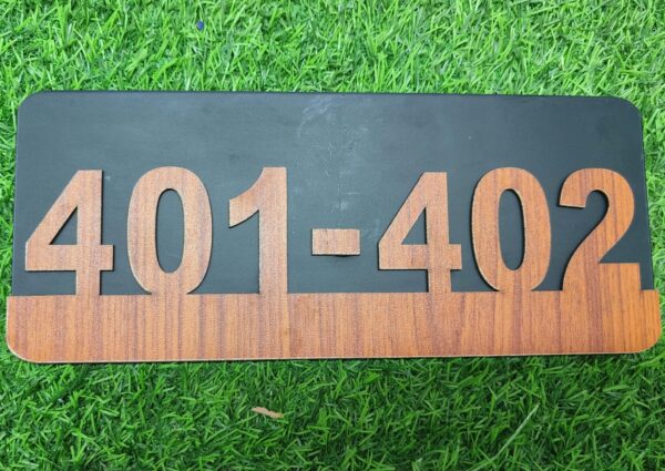 wooden Door Number Plates