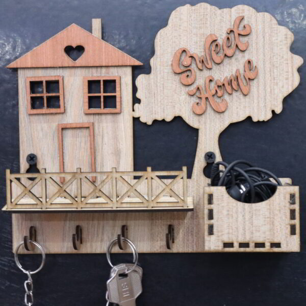 Wooden Key Holder stand for Home, office, home, or corporate gifts