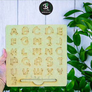 Wooden Alphabet Tracing Board For Kids