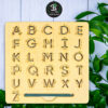 Wooden Alphabet Tracing Board For Kids