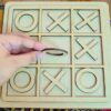 MDF Tik-Tac-Toe Board Game for Kids