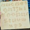 Wooden Alphabet Tracing Board For Kids